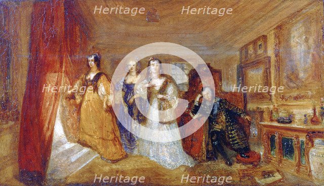 'Lucy, Countess of Carlisle, and Dorothy Percy's Visit to their Father Lord Percy...', c1831. Artist: JMW Turner
