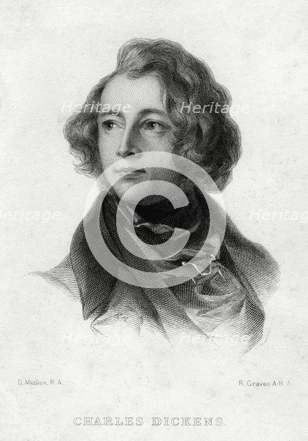 Charles Dickens, English author, c1870s. Artist: Robert Graves