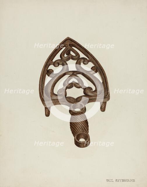 Trivet, c. 1942. Creator: Paul Poffinbarger.