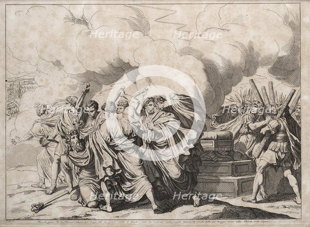 Romulus murdered by the senators, 1818. Creator: Pinelli, Bartolomeo (1781-1835).