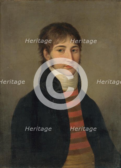 Portrait of Young Man in a White Cravat, 1800-1810. Creator: Ján Jakub Stunder.
