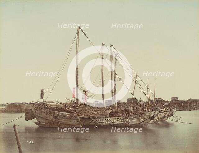 Japanese Junks, 1870s-1890s. Creator: Kusakabe Kimbei.