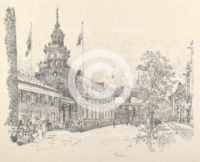 State Buildings, 1912. Creator: Joseph Pennell.