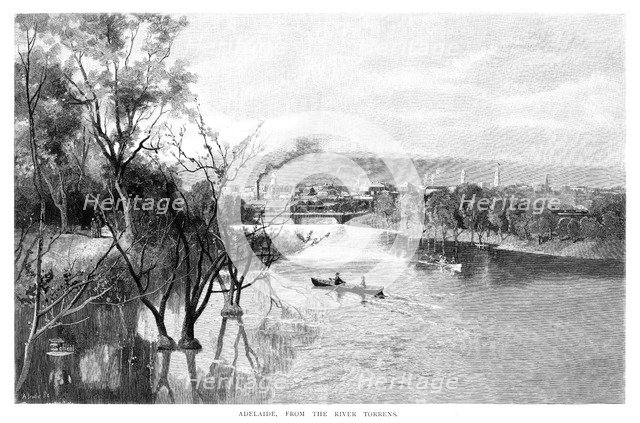 'Adelaide, from the River Torrens', 1886. Artist: Unknown