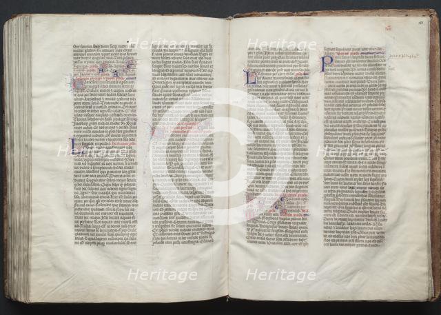 The Gotha Missal: Fol. 151r, Text, c. 1375. Creator: Master of the Boqueteaux (French); Workshop, and.