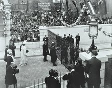 The Prince of Wales officially opening the Rotherhithe Tunnel, Bermondsey, London, 1908. Artist: Unknown.