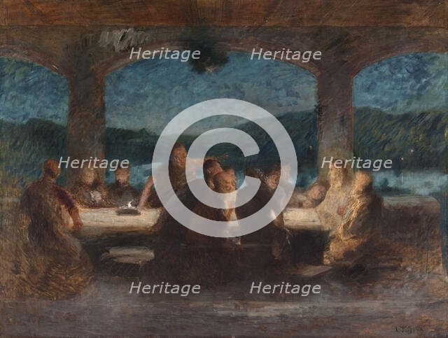 La Cène, c.1898. Creator: Jean Alexandre Joseph Falguiere.