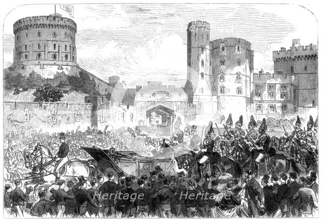 The marriage of Princess Helena, Windsor Castle, 1866. Artist: Unknown