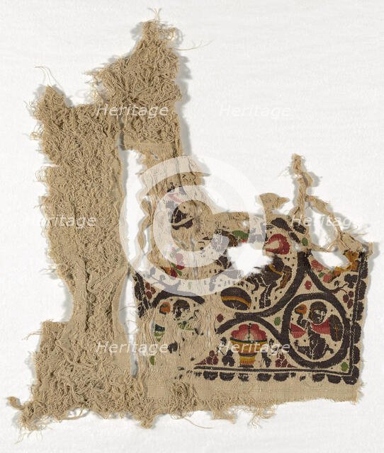 Fragment, Egypt, Roman period (30 B.C.- 641 A.D.)/Arab period (641-969)/Fatimid period (969... Creator: Unknown.