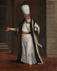 The Janissary Aga, Commander-in-Chief of the Janissaries, 1700-1737. Creator: Workshop of Jean Baptiste Vanmour.