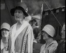 Margaret Bondfield, Labour Politician and Member of the TUC Council Giving a Speech..., 1926. Creator: British Pathe Ltd.