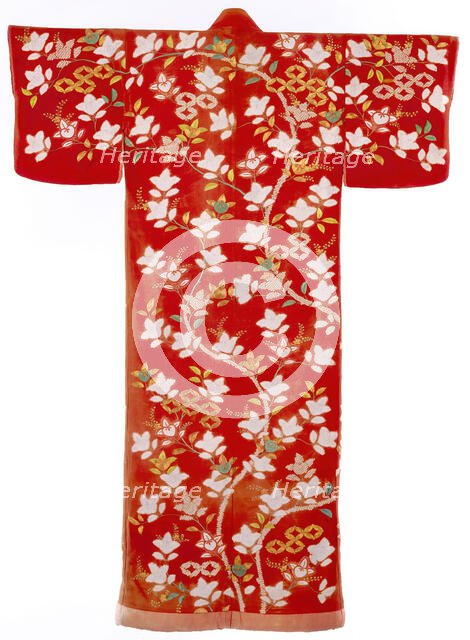 Young Woman's Long Overgarment, Kimono (Uchikake), 1800-1850. Creator: Unknown.