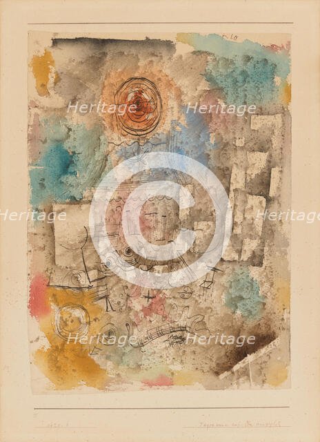 Daytime Haunting on the Main Square, 1929. Creator: Klee, Paul (1879-1940).