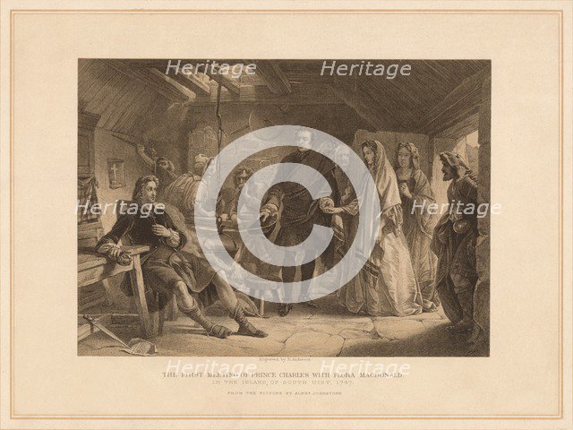'The First Meeting of Prince Charles with Flora Macdonald', 1747 (1878). Artist: Robert Anderson.