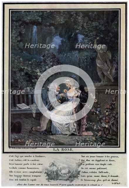 'La Rose', 1788 (1931).Artist: Philibert Louis Debucourt