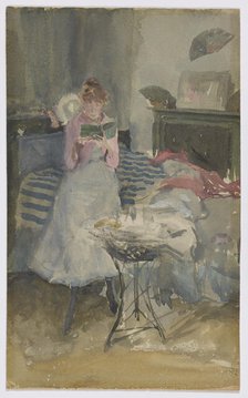 Pink Note - The Novelette, 1883-1884. Creator: James Abbott McNeill Whistler.