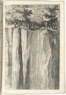 The Rock of Brother Wolf (Sasso di fra' Lupo) [plate V], 1612. Creator: Jacopo Ligozzi.