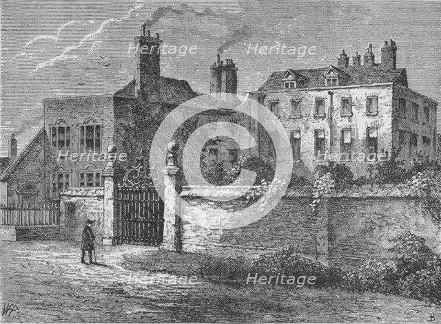 'John Tradescant's House at Kennington', c1883, (1912). Artist: Elias Ashmole.