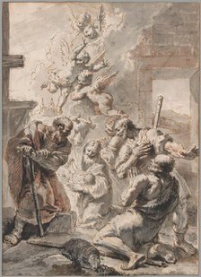 Adoration of the Shepherds, c.1750. Creator: Francesco Fontebasso.