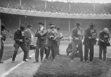 Photographers - Polo Grounds, 1914. Creator: Bain News Service.