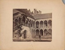 Castle courtyard, Baranów Sandomierski, 1890-1898. Creator: Unknown.
