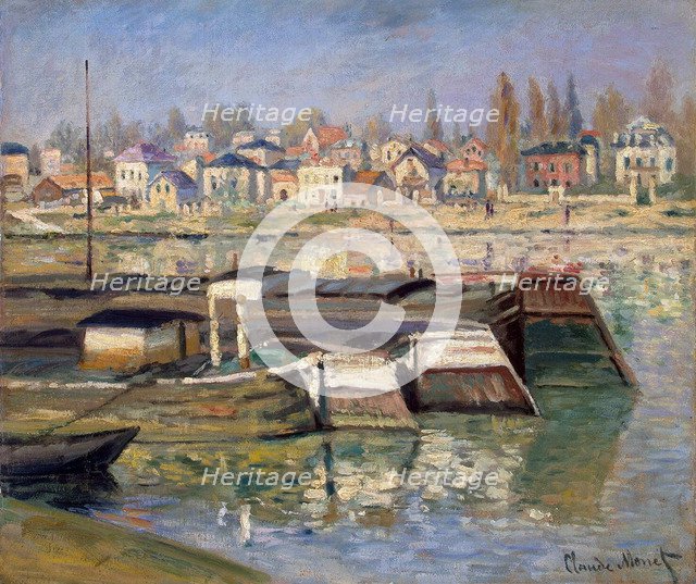 'Seine at Asnières', 1873.  Artist: Claude Monet