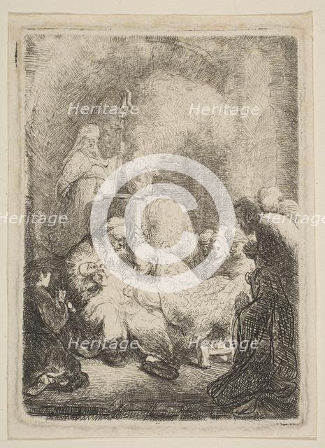 The Circumcision: Small Plate, ca. 1630. Creator: Rembrandt Harmensz van Rijn.