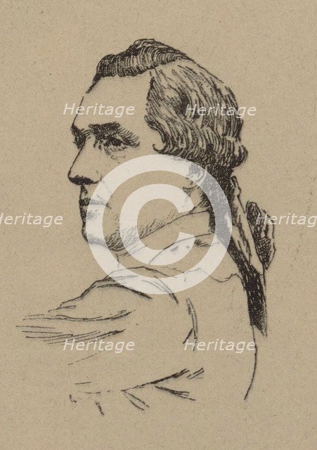 Marius Petipa (1818-1910) Portrait from the Program to Oper Tannhäuser by Richard Wagner. Paris, Thé