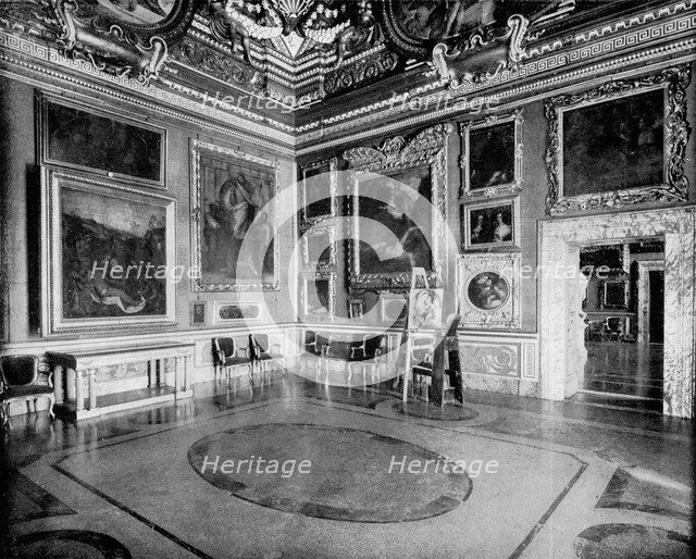 Hall of Saturn, Pitti Palace, Florence, Italy, 1893.Artist: John L Stoddard