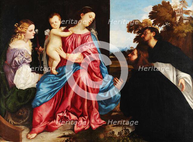 Sacra Conversazione, c 1513. Creator: Titian (1488-1576).