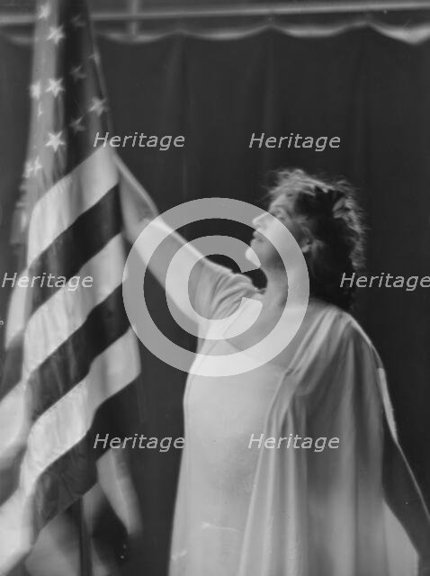 Lawton, Mary, Miss, portrait photograph, 1915. Creator: Arnold Genthe.