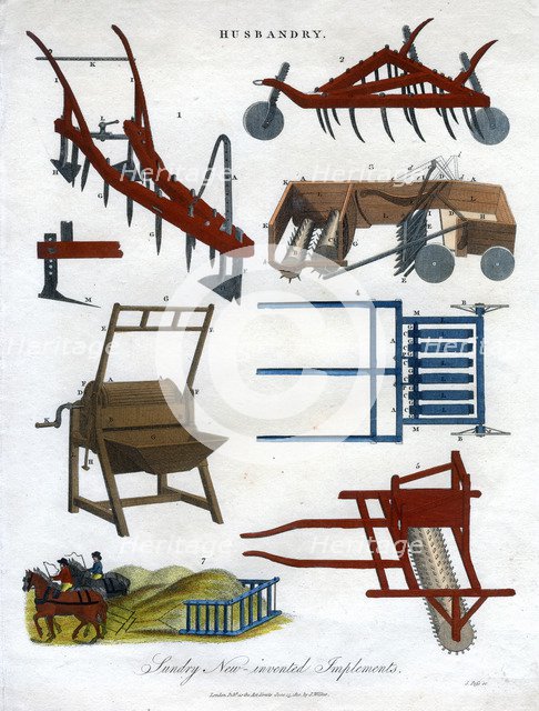 'Sundry New-invented Implements', 1810.Artist: J Pass