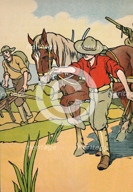 'Off to the Gold-Fields', 1912. Artist: Charles Robinson.