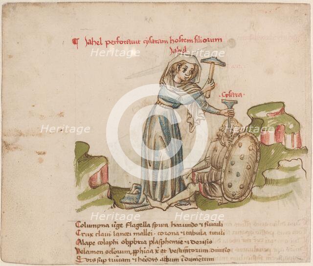 Jael Killing Sisera, c. 1460. Creator: Unknown.