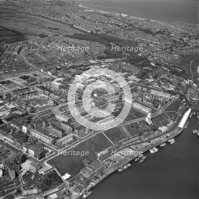 North Shields and environs, Tyneside, 1973. Artist: Aerofilms.