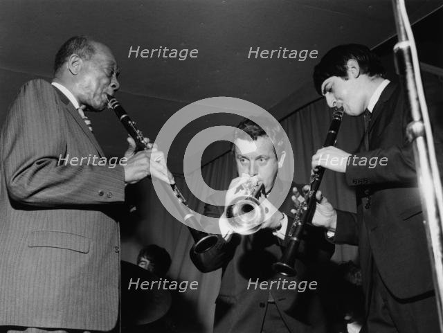 Edmond Hall, Alan Elsdon and Andy Cooper, 1966. Creator: Brian Foskett.