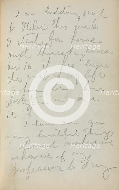 Italian Sketchbook: Notes (page 97), 1898-1899. Creator: Maurice Prendergast (American, 1858-1924).