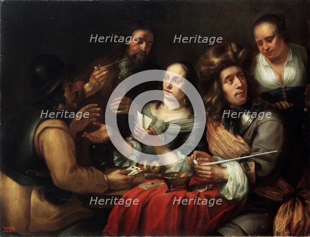 'Card Game', 17th century. Artist: Dingeman van der Hagen