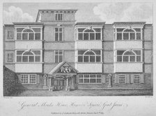 House of George Monck, Duke of Albermarle in Grub Street, now Milton Street, City of London, 1813. Artist: A Birrell