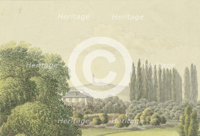 View of Ferdinand Fellner's family home in Frankfurt am Main, mid-19th century. Creator: Ferdinand Fellner.