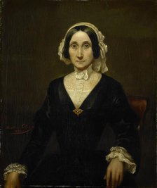 Portrait of Mrs. W.J.S. van Alphen, Baroness van Reede van Oudtshoorn, 1854. Creator: Raden Saleh.