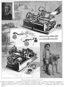 Facsimile or copying telegraph system by Amstutz of Cleveland, Ohio, USA, 1896. Artist: Unknown