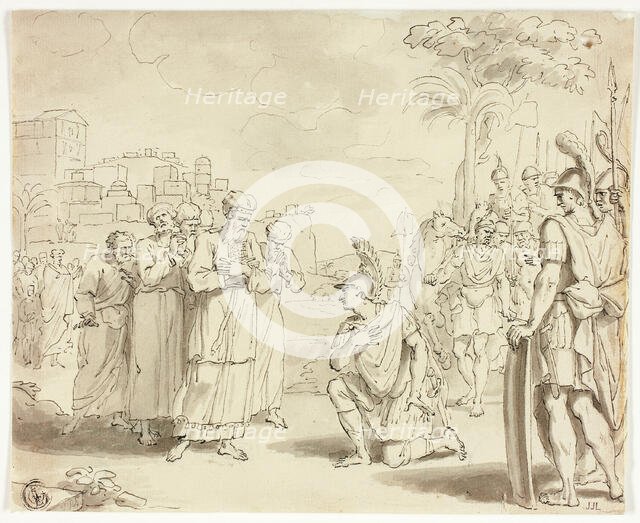 Alexander Before Highpriest, n.d. Creator: Jacques Stella.