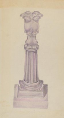 Candlestick, 1935/1942. Creator: Unknown.