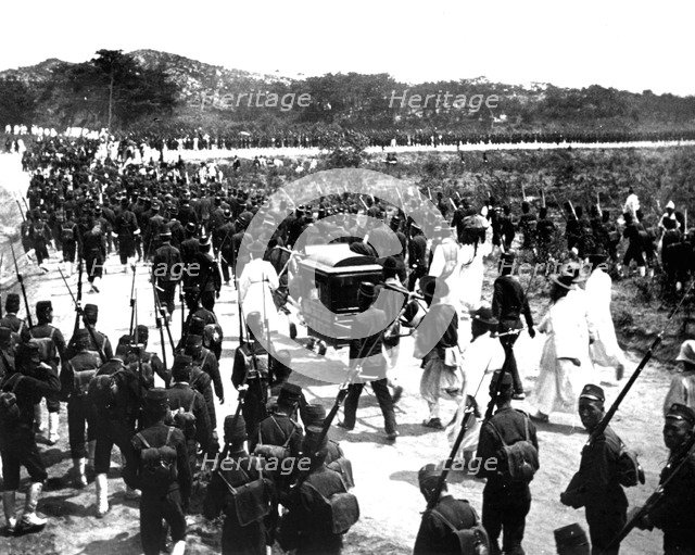 Japanese troops, Korea, 1900. Artist: Unknown
