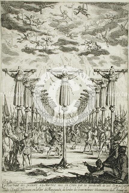 The Martyrs of Japan, 1628. Creator: Jacques Callot.