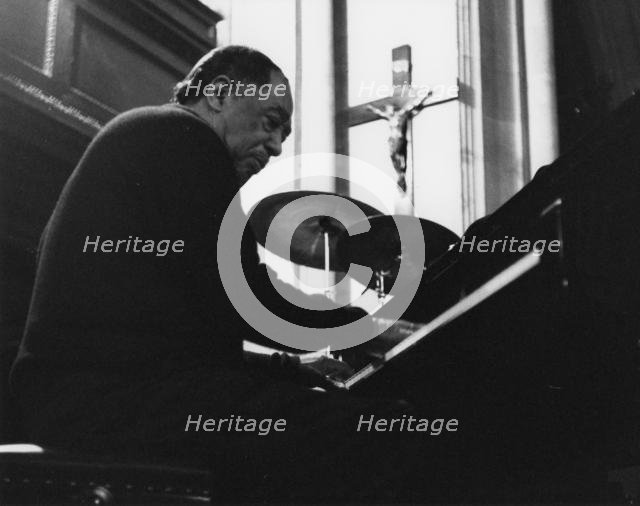 Duke Ellington, rehearsal for a Sacred Concert at Great St Mary's Church, Cambridge, 1967. Creator: Brian Foskett.