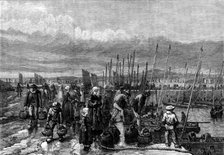 Sardine fishery on the coast of Brittany, 1871. Creator: Unknown.