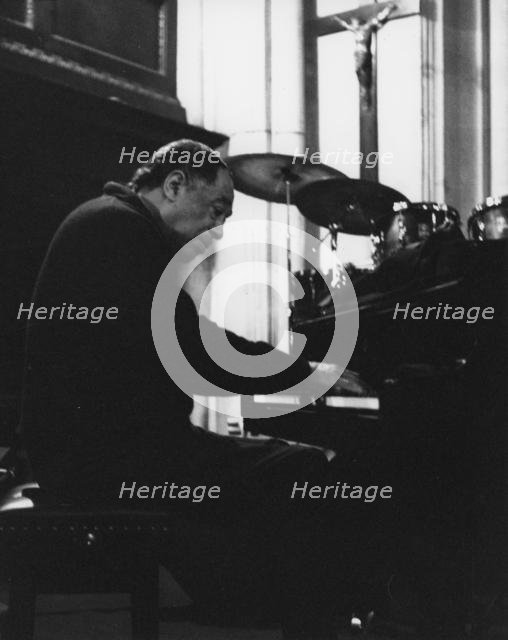 Duke Ellington, rehearsal for a Sacred Concert at Great St Mary's Church, Cambridge, 1967. Creator: Brian Foskett.