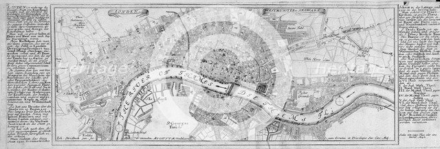 Map of London, 1700. Artist: Augustae Vindelicorum